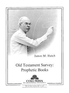 Old Testament Survey: Prophetic Books - Buck Hatch Library | Prophetic books | PDF4PRO