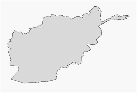 Afghanistan Map Blank , Free Transparent Clipart - ClipartKey