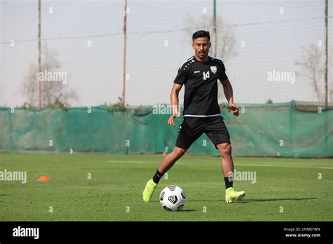 Zelfy Nazary Of Afghanistan National Team In Action During A Training