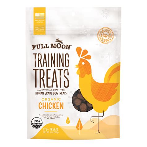 Organic Chicken Training Treats for Dogs | 100% Human Grade | Glycerine Free | Made in the USA ...