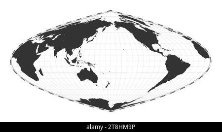 Vector Mapa Del Mundo Proyecci N Parab Lica De Craster Mapa