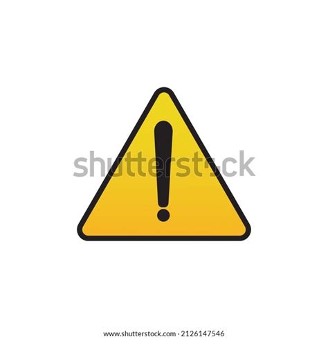 Warning Sign Vector Blank Background Stock Vector (Royalty Free ...