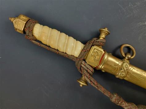 Imperial German Naval Officers Dagger With Ivory Hilt Warpath