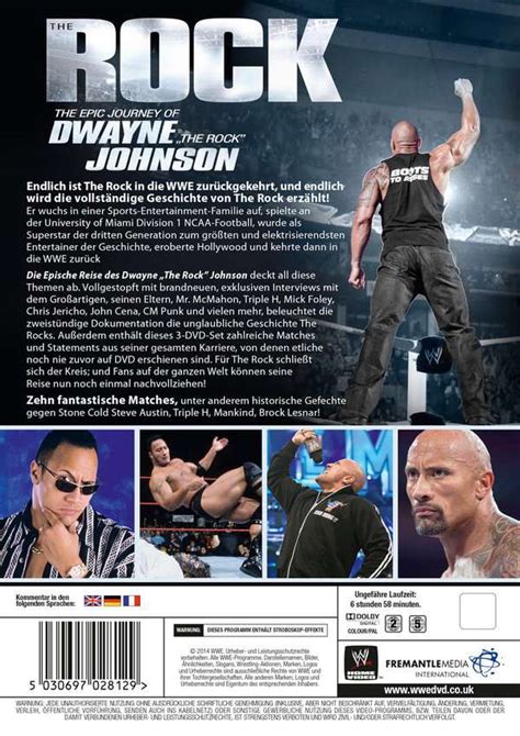 The Rock The Epic Journey Of Dwayne The Rock Johnson Dvds Jpc