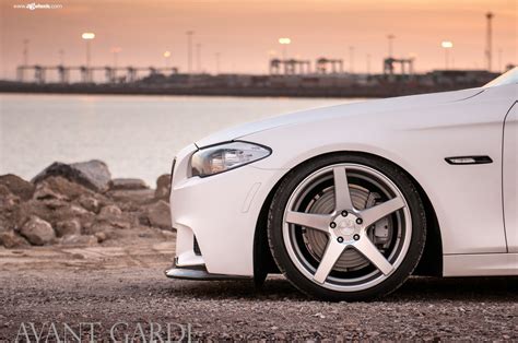 Neat Tuning Kit On White Matte Bmw 5 Series — Gallery