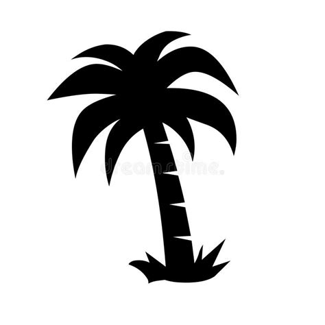 Vector Del Ejemplo Del Logotipo Del Icono De La Palmera Ilustración del