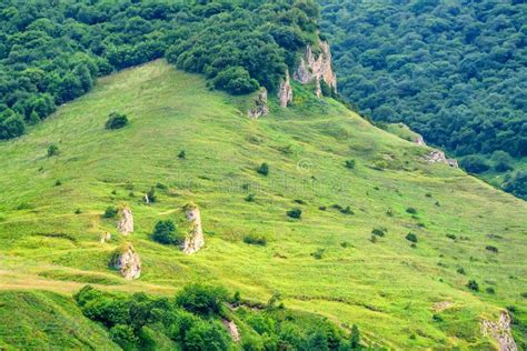 Mountain Landscape in North Ossetia Stock Photo - Image of dramatic, panoramic: 99950632