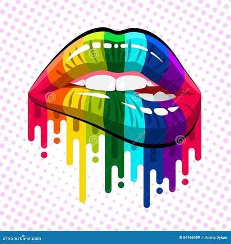 Rainbow Lips Stock Illustrations 1688 Rainbow Lips Stock