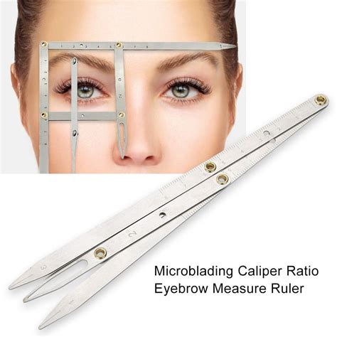 Buy Eyebrow Ruler With Golden Ratio Stainless Steel Eyebrow Measuring