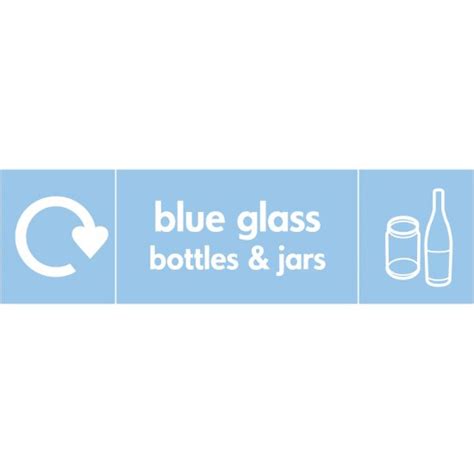 Size 350mm X 100mm Key Signs Glass Recycling Signs