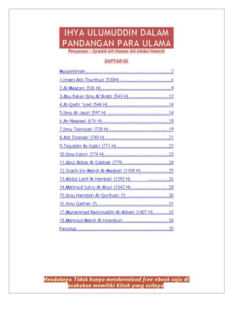 Ihya Ulumuddin Dalam Pandangan Ulama Pdf