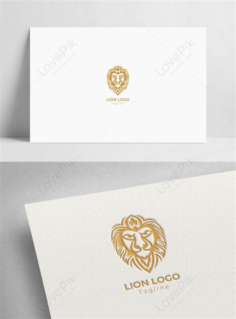 Gold lion logo vector template image_picture free download 450051682_lovepik.com