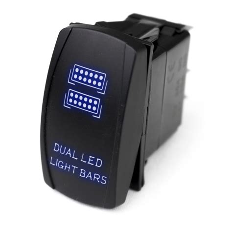 Led Rocker Switch W Blue Led Radiance Dual Led Light Bar