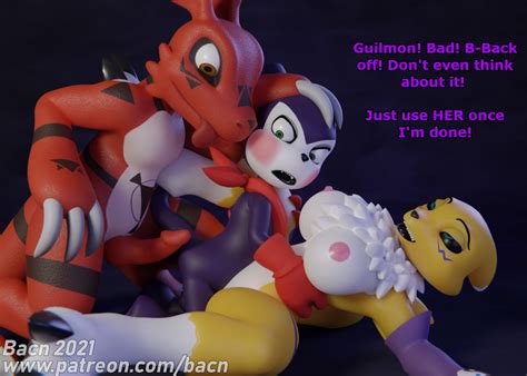 Impatient Guilmon By Bacn Hentai Foundry
