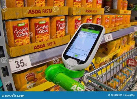 Supermarket Self Service Checkout Kiosks Editorial Photo