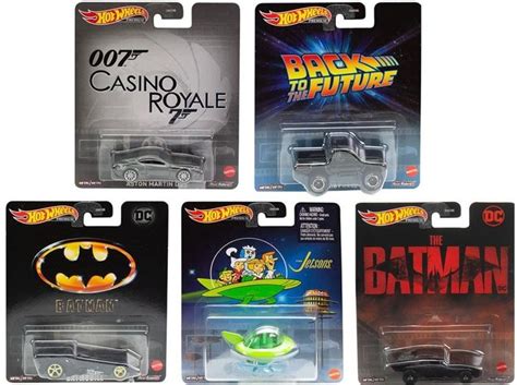 Coleção c Miniaturas Entretenimento Retrô DMC Hot Wheels Premium Mattel