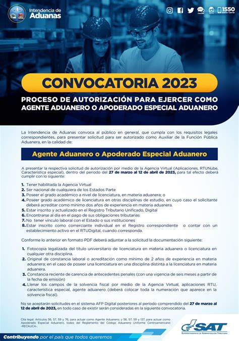 SAT Guatemala on Twitter Si te gustaría ser Agente Aduanero o