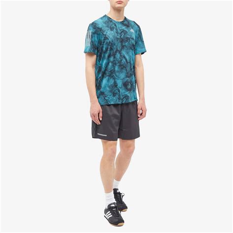 Adidas Own The Run T Shirt Arctic Fusion Black End