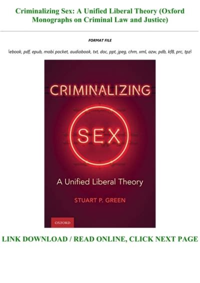 ~ Free Download Criminalizing Sex A Unified Liberal Theory Oxford