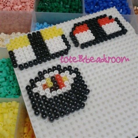 Sushi Hama Beads By Totebeadsroom Perler Bead Patterns Fuse Beads