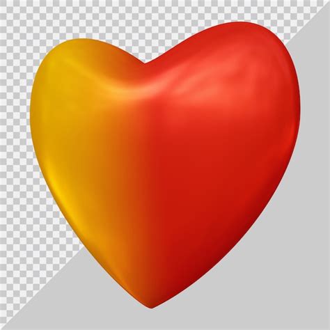 Premium Psd 3d Rendering Of Heart Symbol Balloon