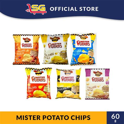 SG Mister Potato Chips Tomato BBQ Hot Spicy Honey Cheese W Himalayan