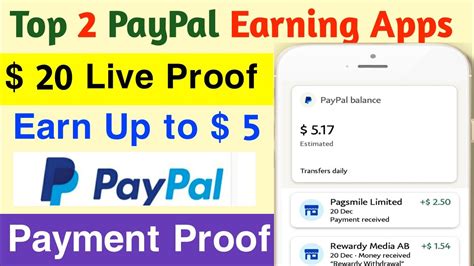 Top Paypal Cash Earning Apps Today Live Proof In India Paypal Money