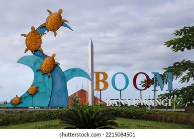 iconic monument located boom beach tourism stock photo