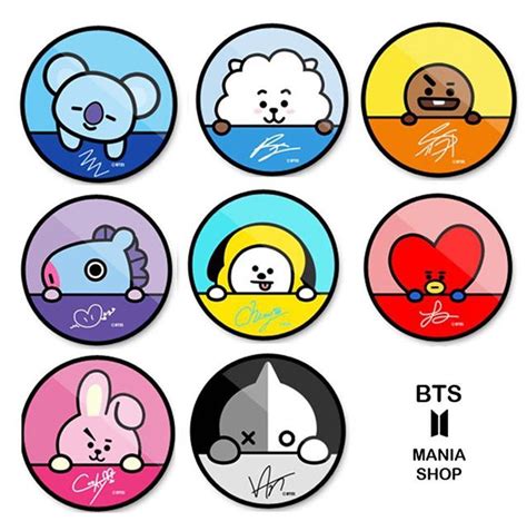 Pin De Ana Tania Em Bt21 Adesivos Sticker Adesivos Planejadores