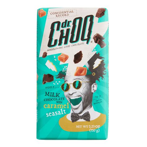 Dr Choq Caramel Sea Salt Milk Chocolate Bar Set Of 2 - World Market