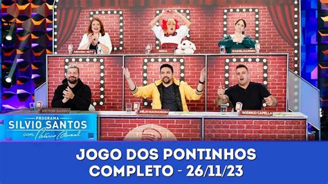 Jogo Dos Pontinhos Programa Silvio Santos 26 11 23 YouTube