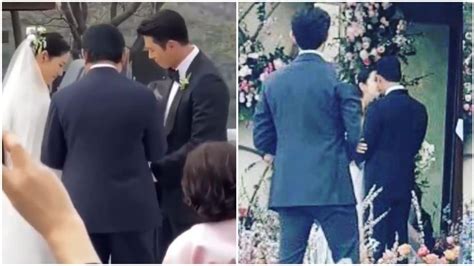 Inside Hyun Bin Son Ye Jins Wedding Dad Walks Bride Down The Aisle Couple Shares First Kiss