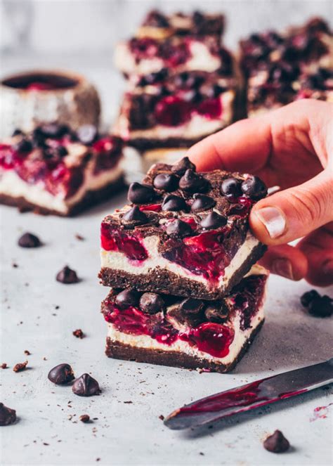 Cherry Cheesecake Brownies Vegan Easy Bianca Zapatka Recipes