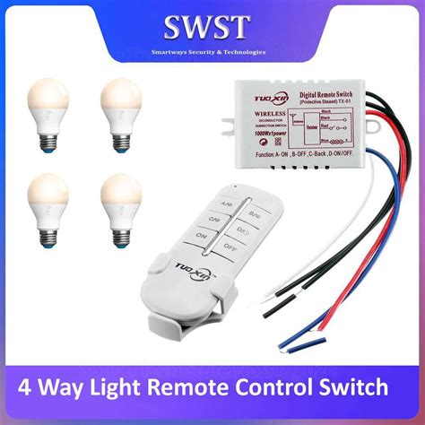 4 Way Remote Control Light Switch Smartways Security Technologies