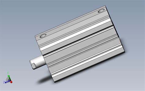 气缸cq2b63 20d Solidworks 2009 模型图纸下载 懒石网