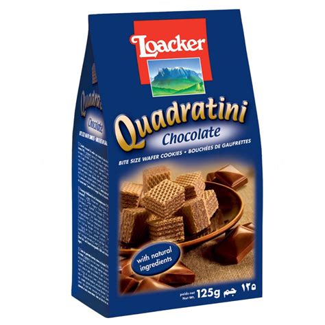 Loacker Quadratini Chocolate Wafers - Celinos