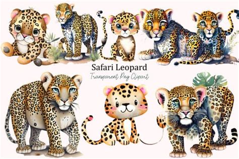 Leopard Watercolor Clipart Png Graphic By Printsvg Creative Fabrica