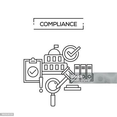 Compliance Concept Line Icons Stock Illustration Download Image Now Conformity Obedience