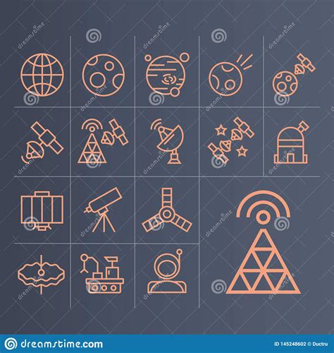 Ejemplo Simple Del Vector Con Capacidad De Cambiar Iconos Del Espacio