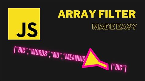 The Javascript Array Filter Method Explained And Made Easy