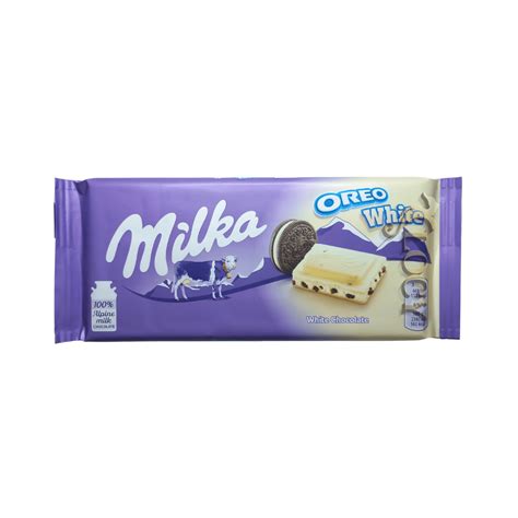 Kit 5 Barras De Chocolate Milka Oreo White 100g