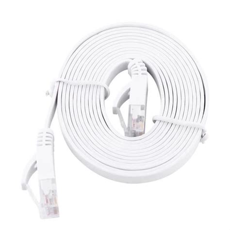 Câble plat LAN de réseau Ethernet RJ45 CAT6 Câbles de routeur de