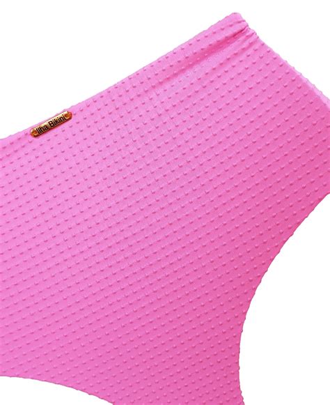 Hot Pants Detalhes Laterais Rosa Neon Ilha Bikini