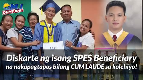 Diskarte Ng Isang Spes Beneficiary Na Nakapagtapos Bilang Cum Laude Sa