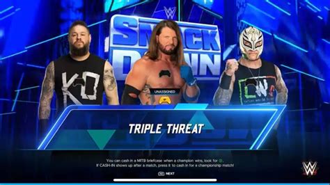 Wwe 2k24 Smackdown Aj Styles Vs Kevin Owens Vs Rey Mysterio 12 Youtube