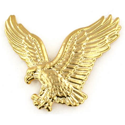 PinMart S Soaring American Gold Eagle Jewelry Lapel Pin