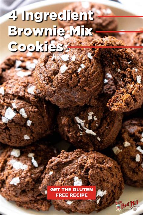 4 Ingredients Delicious Results Our Gluten Free Brownie Mix Cookies