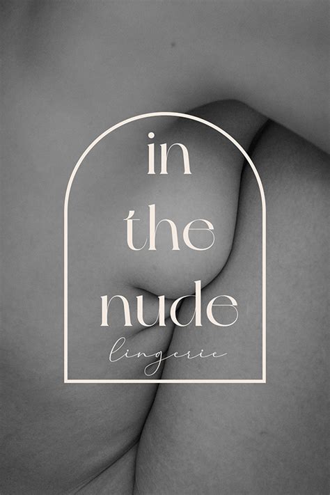 In The Nude Lingerie Brand Identity Landing Page On Behance