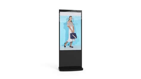 Boost Brand Visibility With The Black Android Freestanding Digital