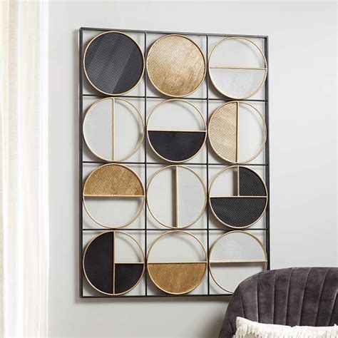 Product Details This Multi Tone Metal Wall Art Features Silver Gold